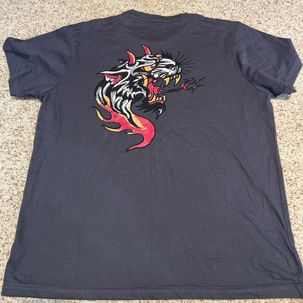 Ed Hardy Tshirt - Grey Size Large